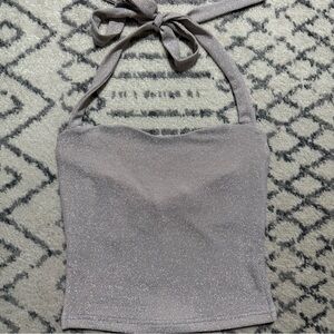 Edikted Glittering Champagne Halter Top (new!)